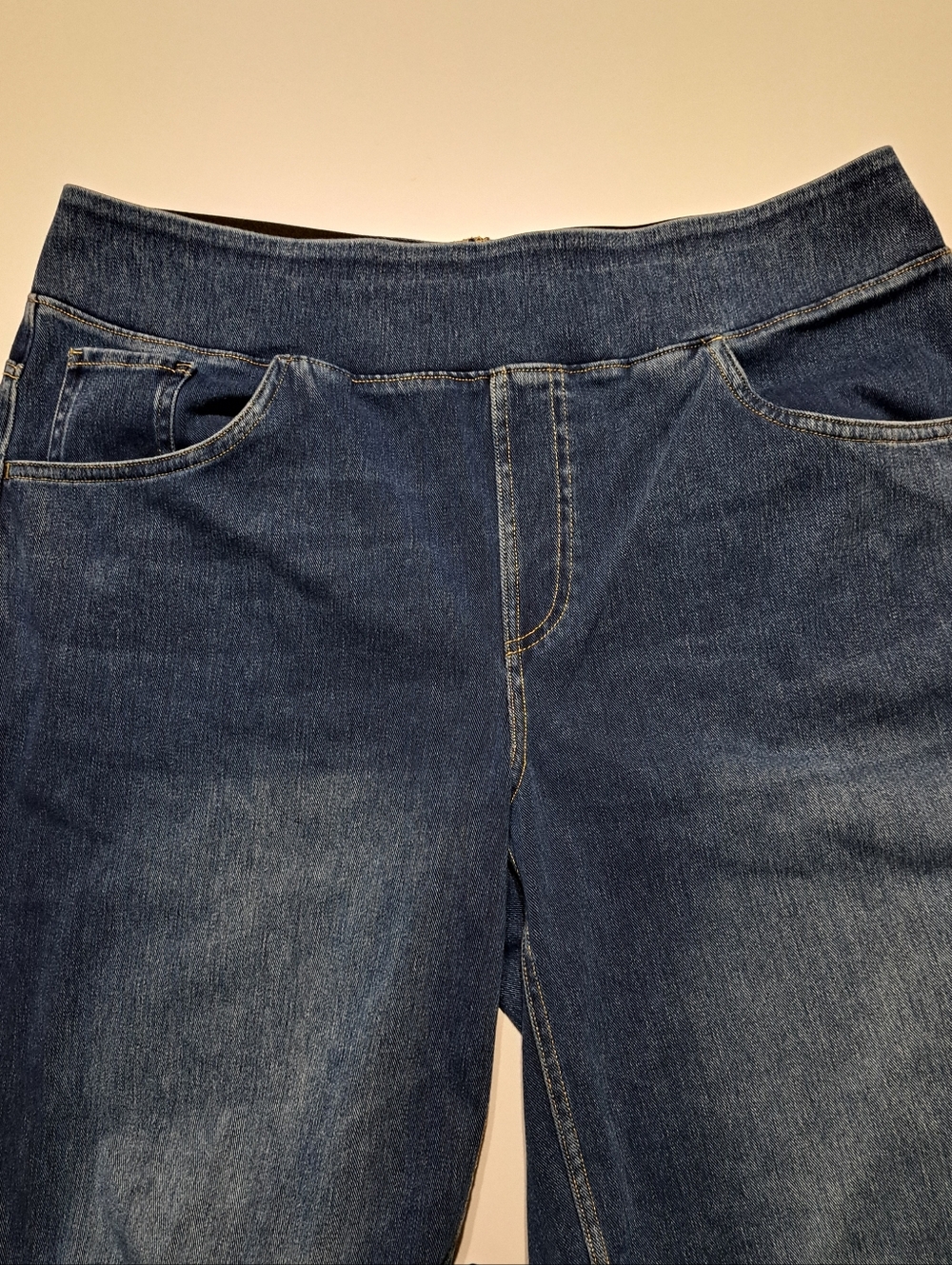 Women’s Dark Blue Stretch Denim Jeans XL Halara Wide Leg